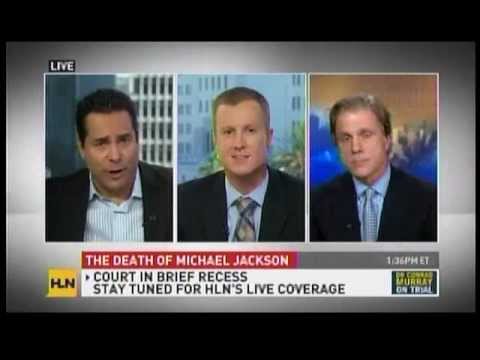 Jeff Shapiro appears during court recess on HLN about the Death of Michael Jackson